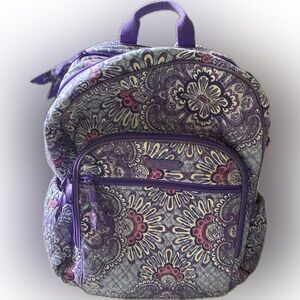 Vera Bradley Purple Floral Backpack